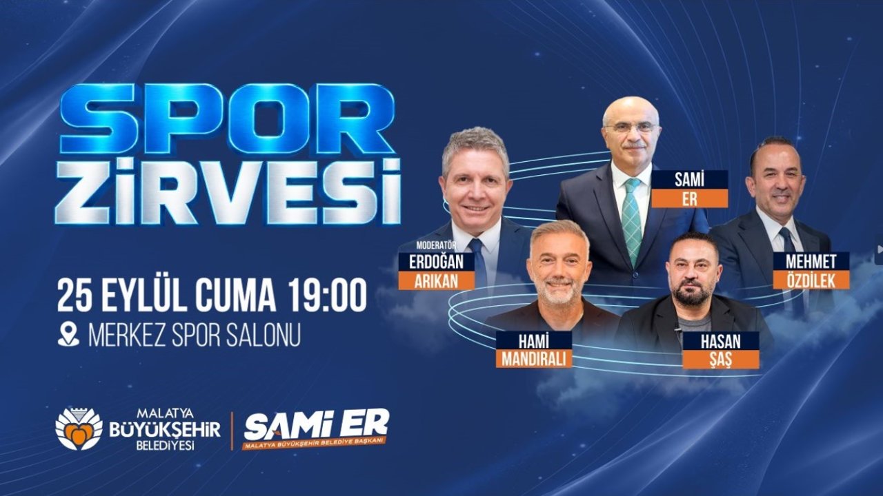 Sporun Zirvesi Malatya’da gerçekleştirilecek