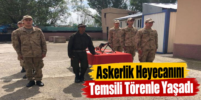 Arpaçay’da askerlik hayali temsili yemin töreniyle gerçeğe dönüştü