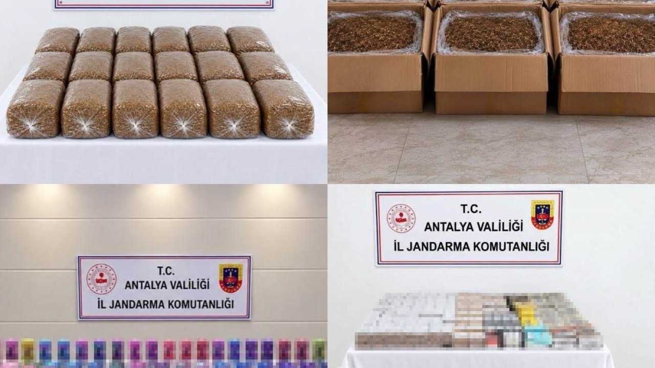 Antalya’da yarım ton kıyılmış tütün ele geçirildi