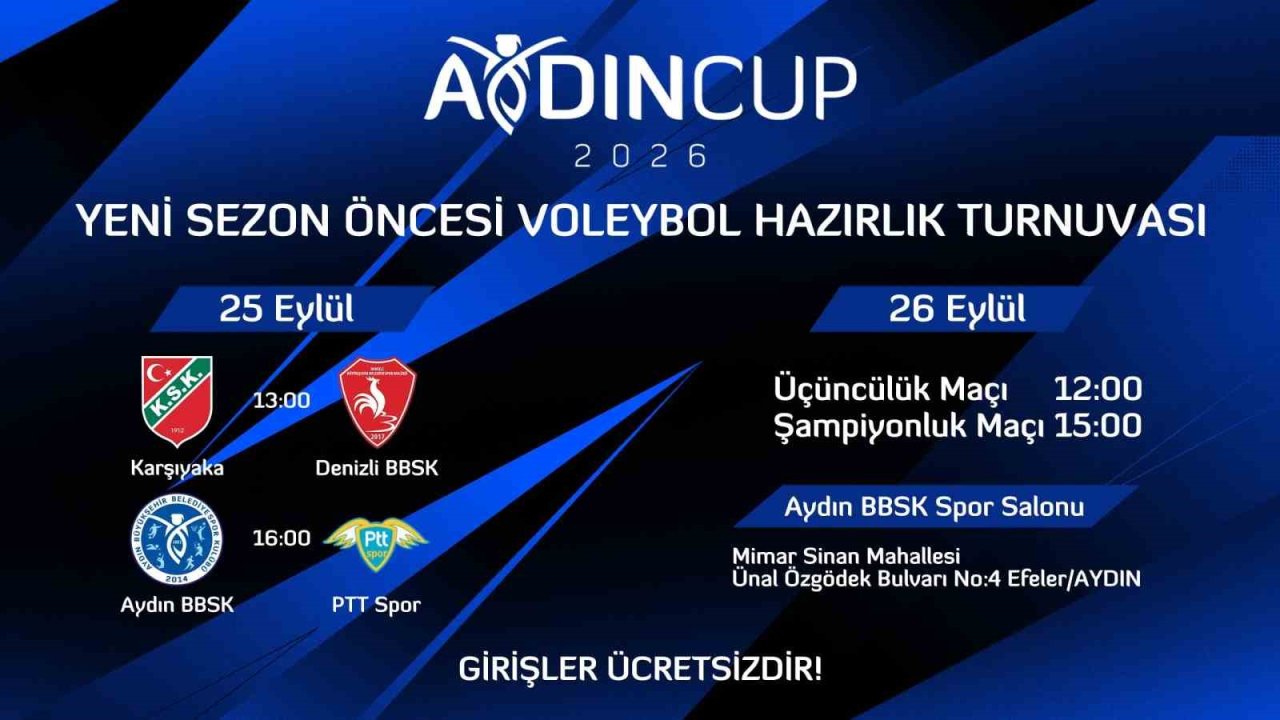 Aydın Cup 2026 için geri sayım başladı