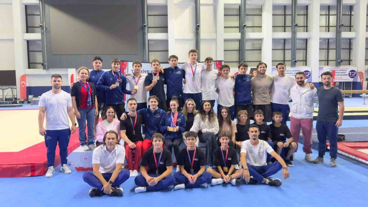 Bolulu cimnastikçilerden Ankara’da madalya yağmuru