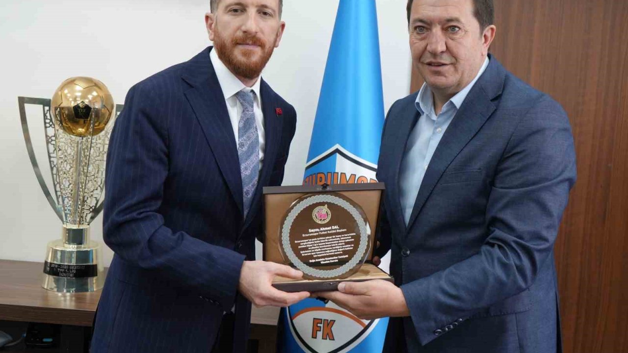 DAGC’den Erzurumspor Başkanı Ahmet Dal’a başarı plaketi
