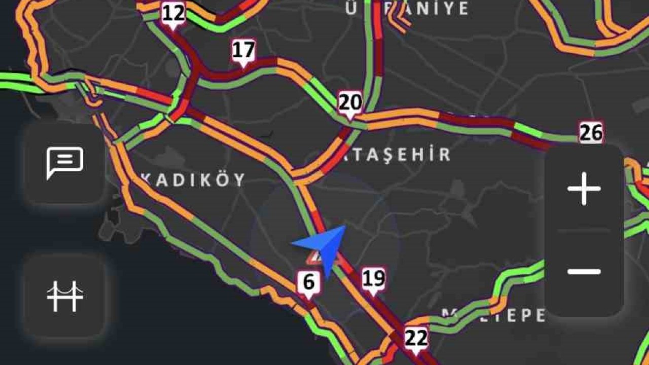 İstanbul’da yağış trafiği etkiledi: Anadolu Yakası’nda yoğunluk yüzde 78’e ulaştı