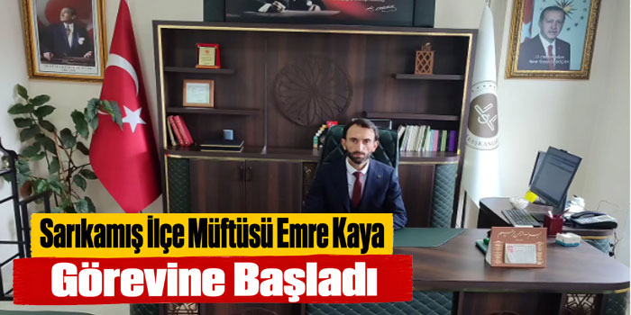 Sarıkamış İlçe Müftüsü Emre Kaya Görevine Başladı