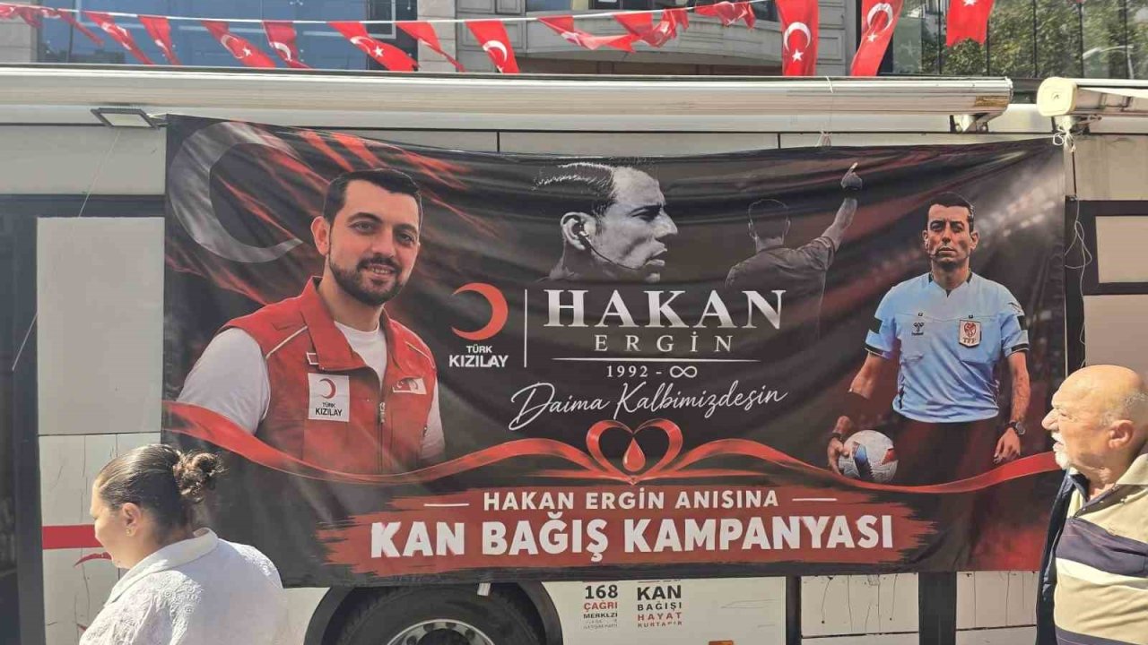 Hayatını kaybeden futbol hakemi için kan bağışı kampanyası düzenlendi