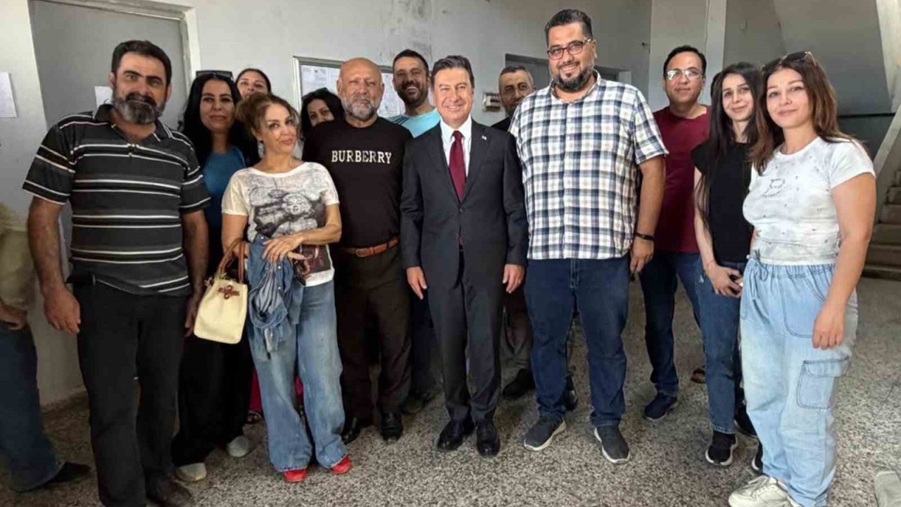 Başkan Aras, Suriye ziyaretinde Bayır-Bucak Türkmenleri ile bir araya geldi