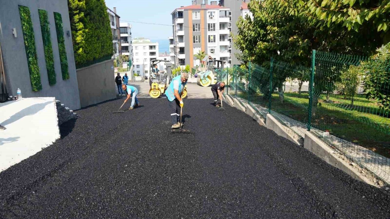 Atakum’da asfalt çalışması