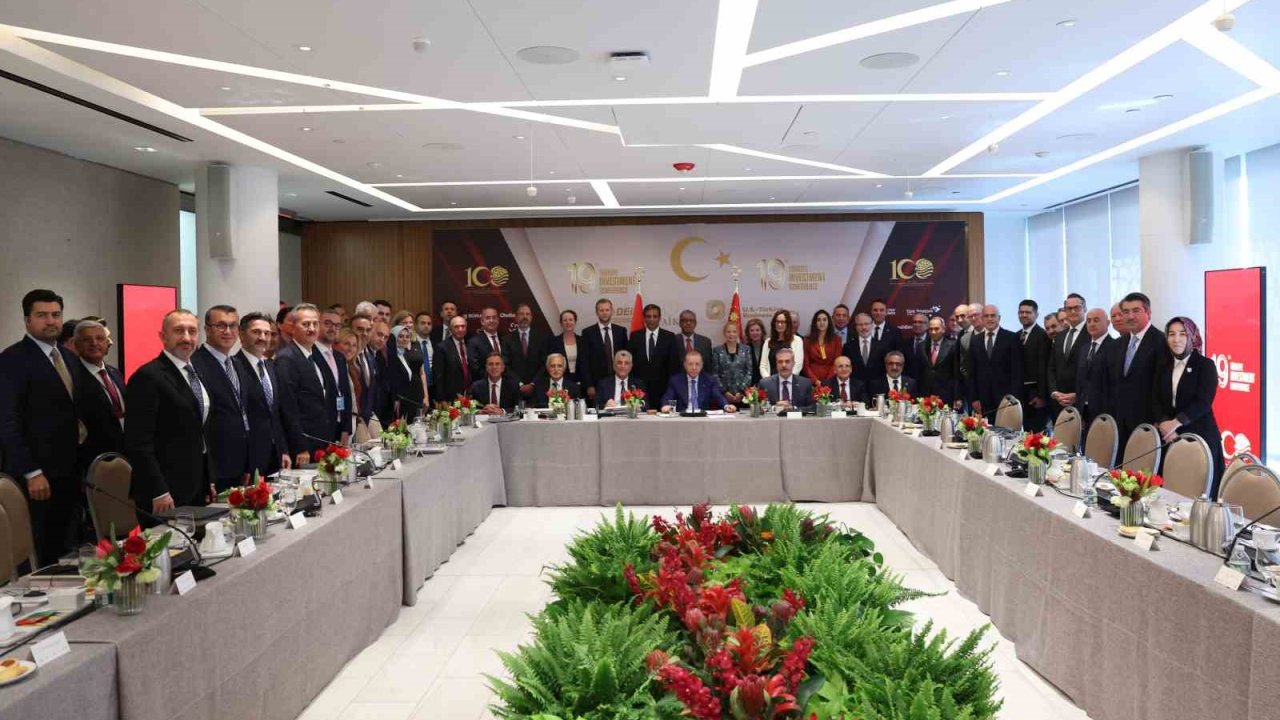 Cumhurbaşkanı Erdoğan, New York’ta iş adamlarıyla bir araya geldi