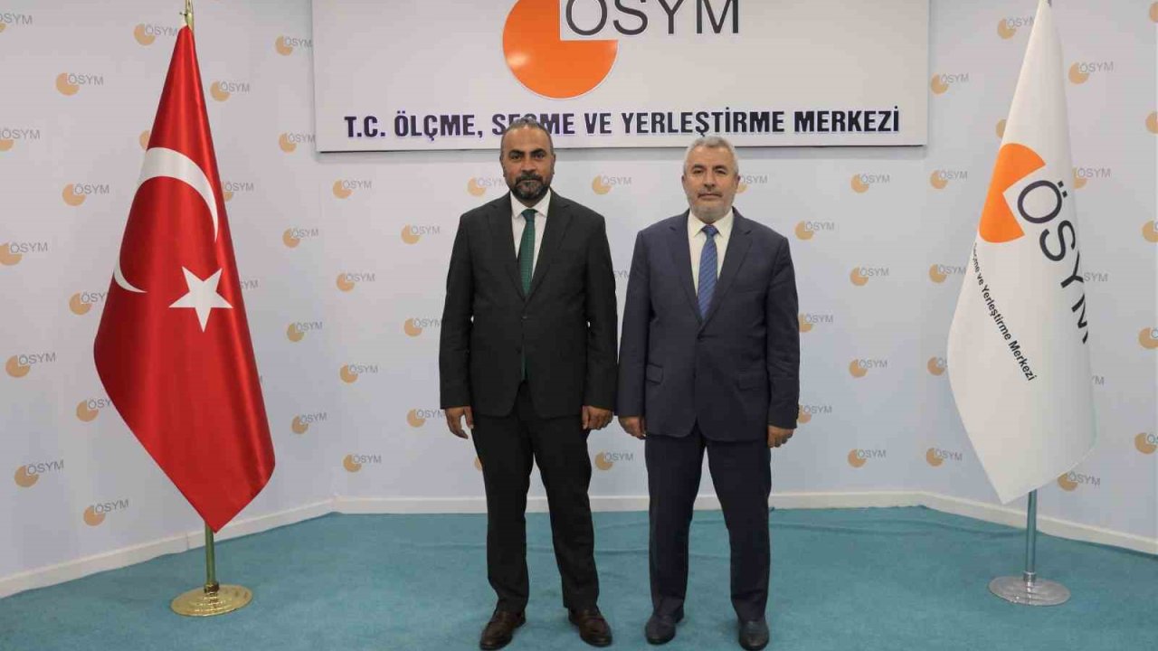 Rektör Akkaya, ÖSYM Başkanı Ersoy ile görüştü