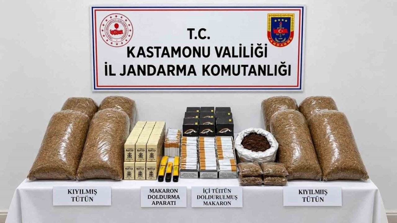 Kastamonu’da 5 bin 480 adet doldurulmuş makaron ele geçirildi