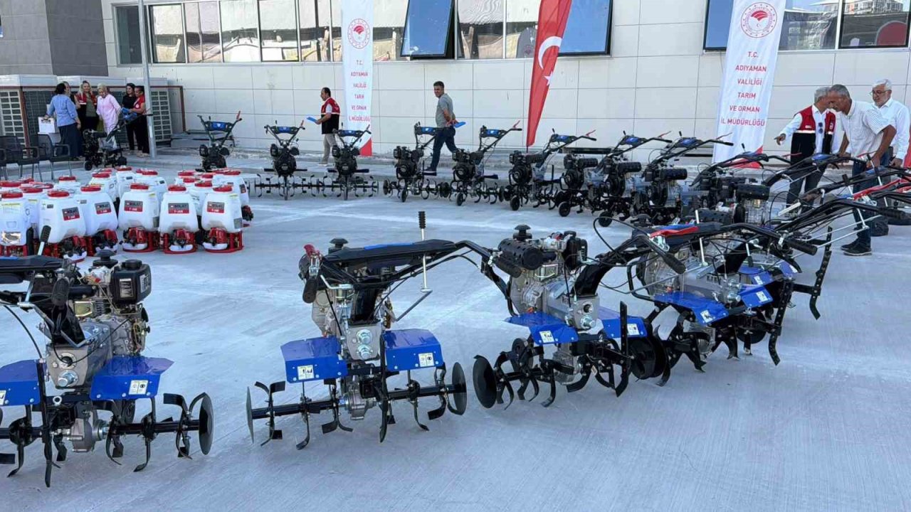 Adıyaman’da çiftçilere tarım alet ve ekipmanı desteği