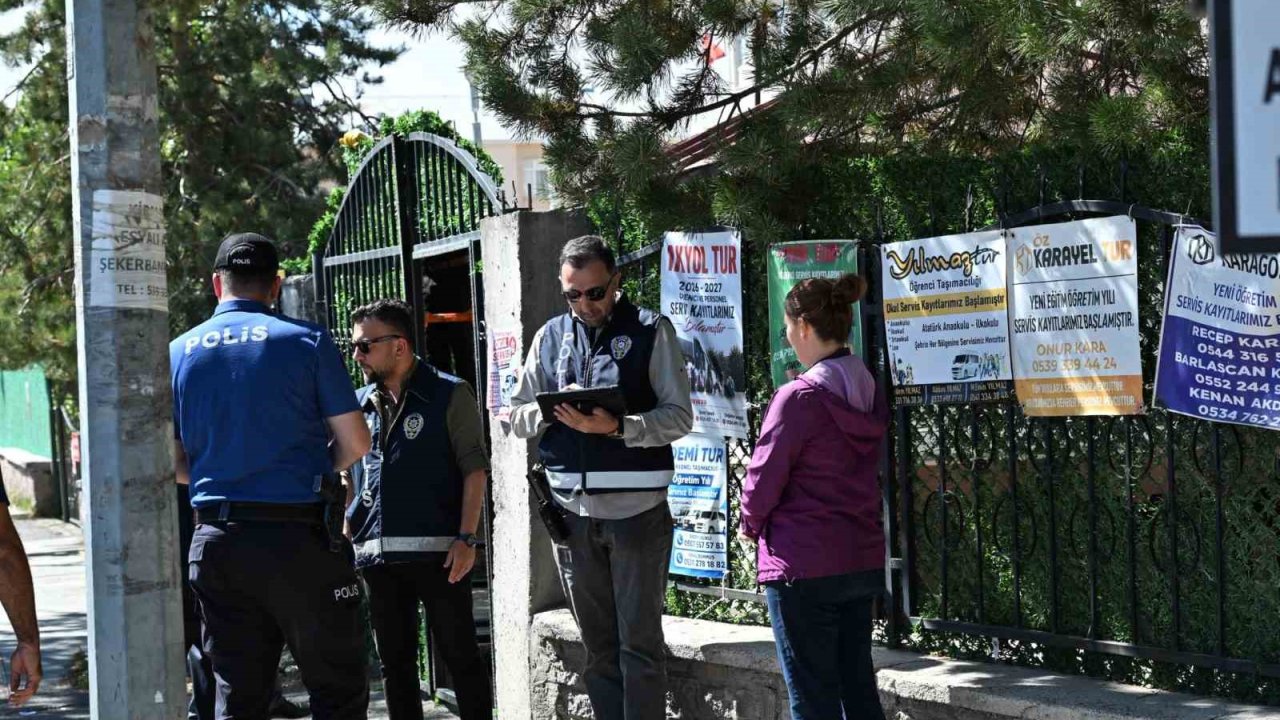 Kars’ta okul çevreleri ve servislerde sıkı denetim