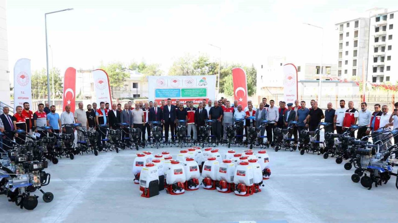 Adıyaman’da çiftçilere tarım alet ve ekipmanı desteği