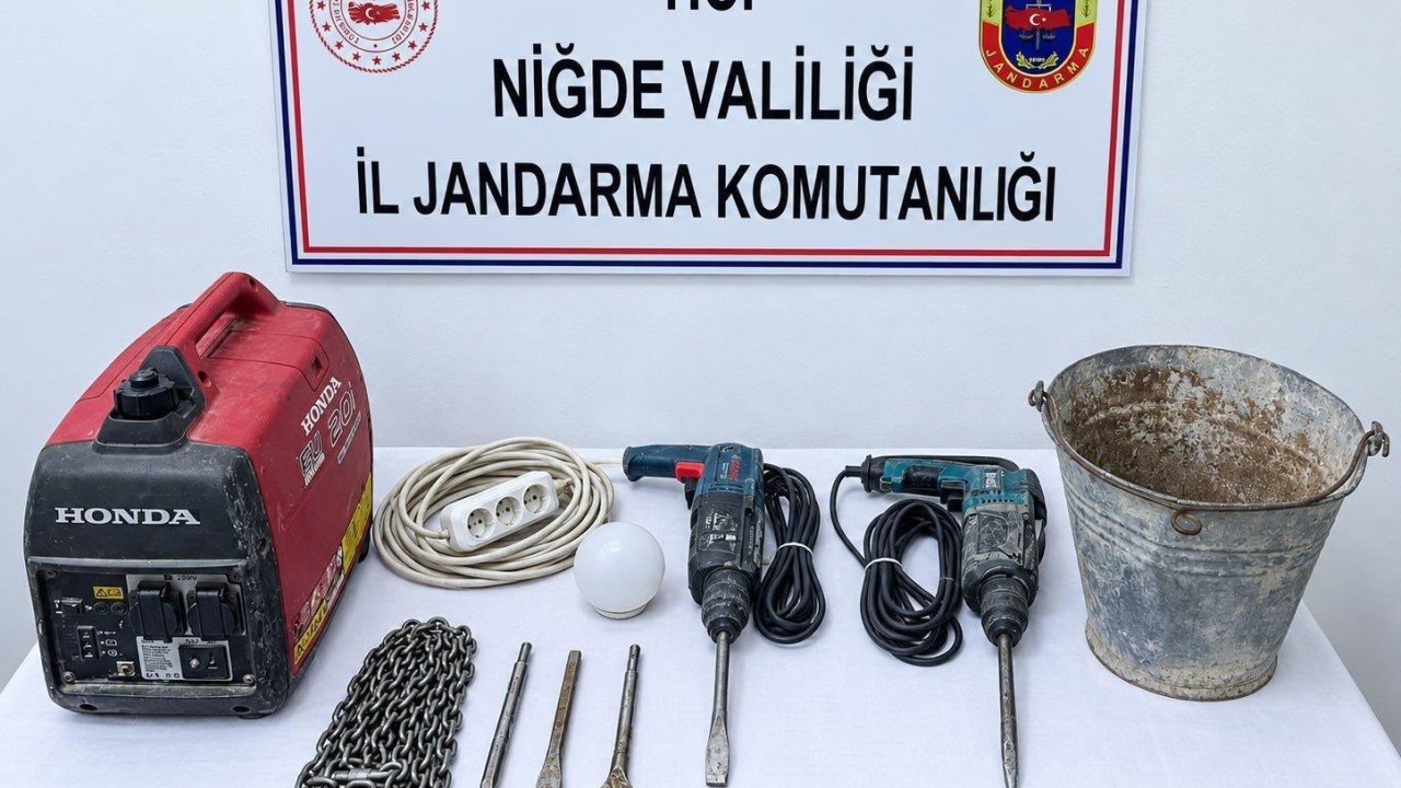 Niğde’de kaçak kazı operasyonu: 1 şüpheliye işlem