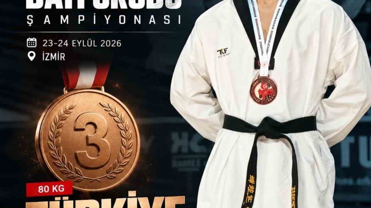 Muğlalı sporcu Semih Karabacak Türkiye üçüncüsü oldu