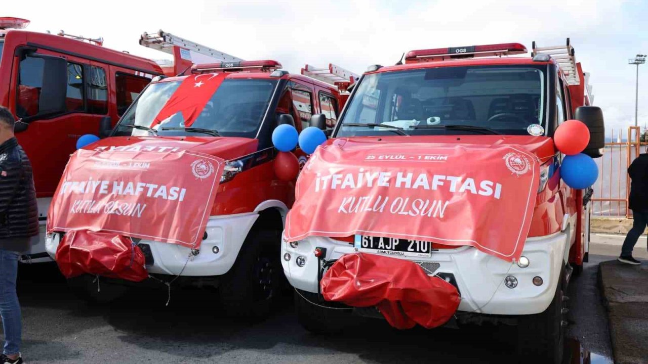 Trabzon İtfaiyesi’ne 9 yeni araç kazandırıldı
