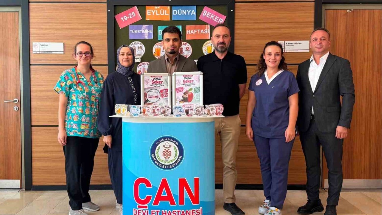 Çan Devlet Hastanesi’nden şeker farkındalığı