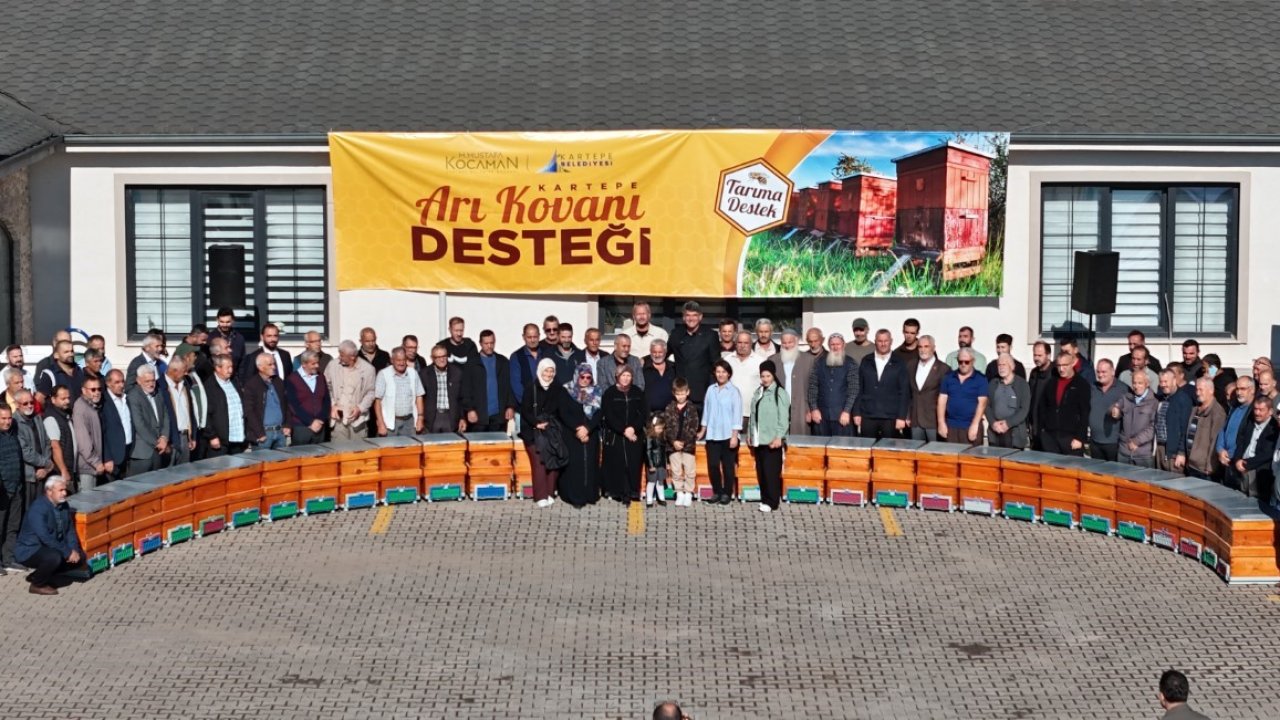 Kartepe’de 125 arıcıya 250 takım kovan desteği