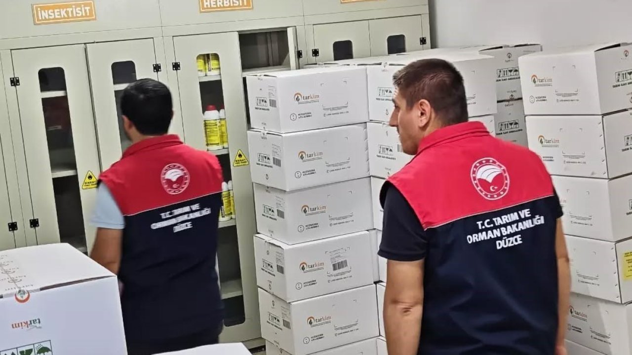 Yığılca’da gübre ve zirai ilaç bayilerine denetim