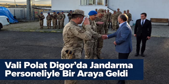 Kars Valisi Ziya Polat Digor’da Jandarma Personeliyle Bir Araya Geldi
