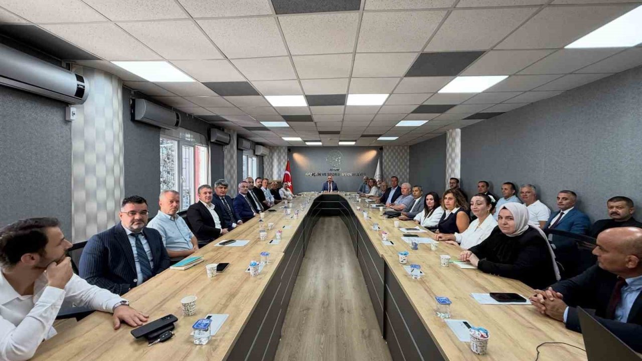 Gençlik ve Spor İl Müdürlüğü’nde koordinasyon toplantısı gerçekleştirildi