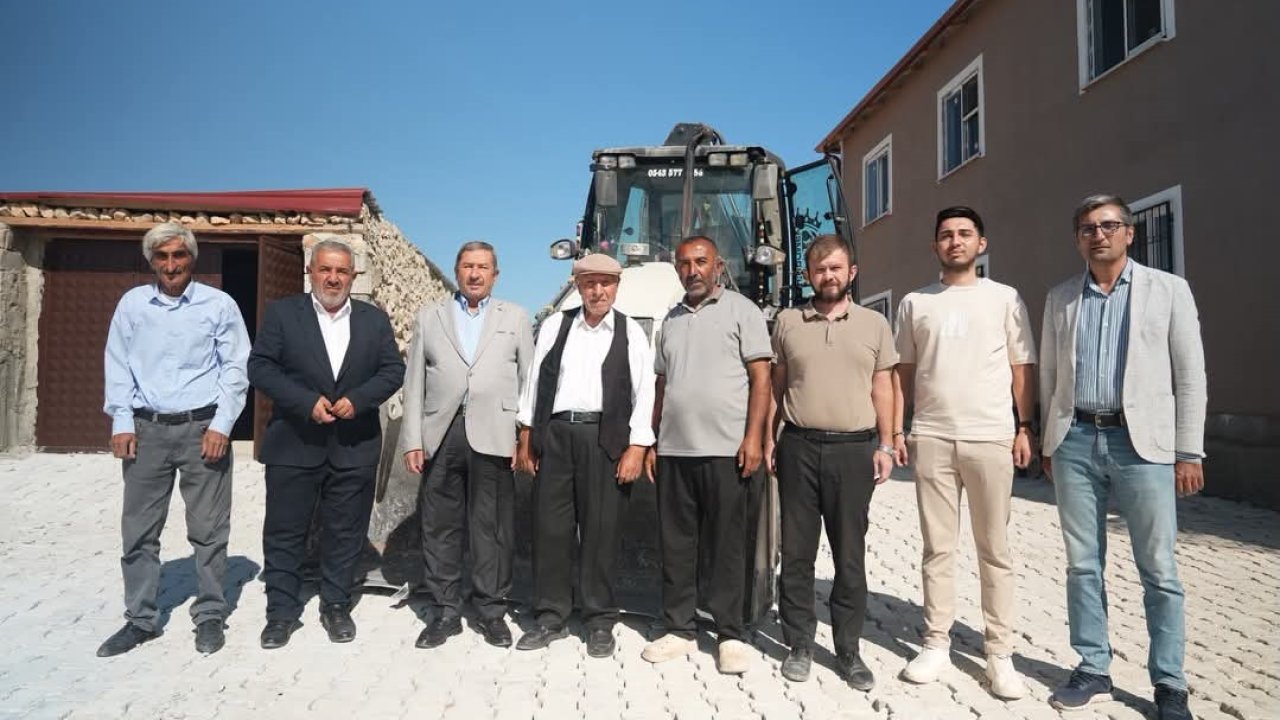 Darende’de Gönlüce Mezrası’na kilit parke
