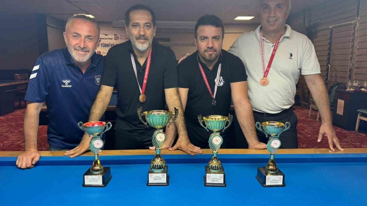 3 Bant bilardo il birinciliği müsabakaları sona erdi
