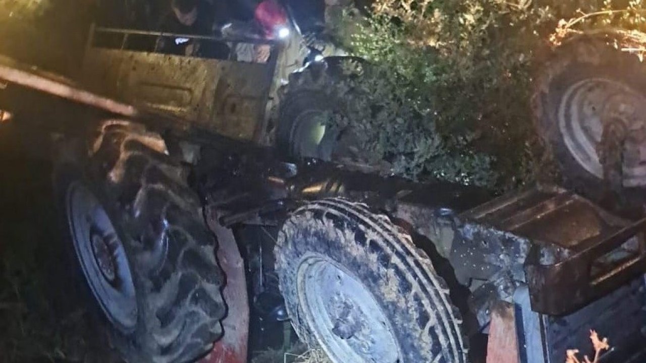 İzmir’de devrilen traktörün altında kalan sürücü hayatını kaybetti