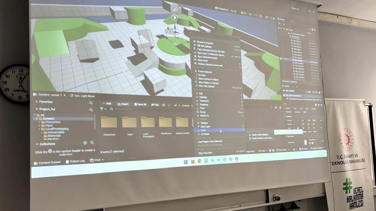 Üreten öğretmenler, Unreal Engine ile Dijital İkiz ve VR içerik geliştirdi