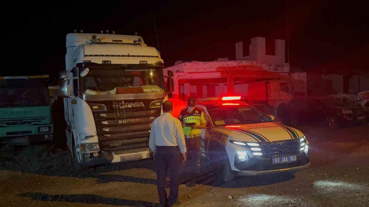 Şanlıurfa sahte plaka takan tır sürücüsü gözaltına alındı