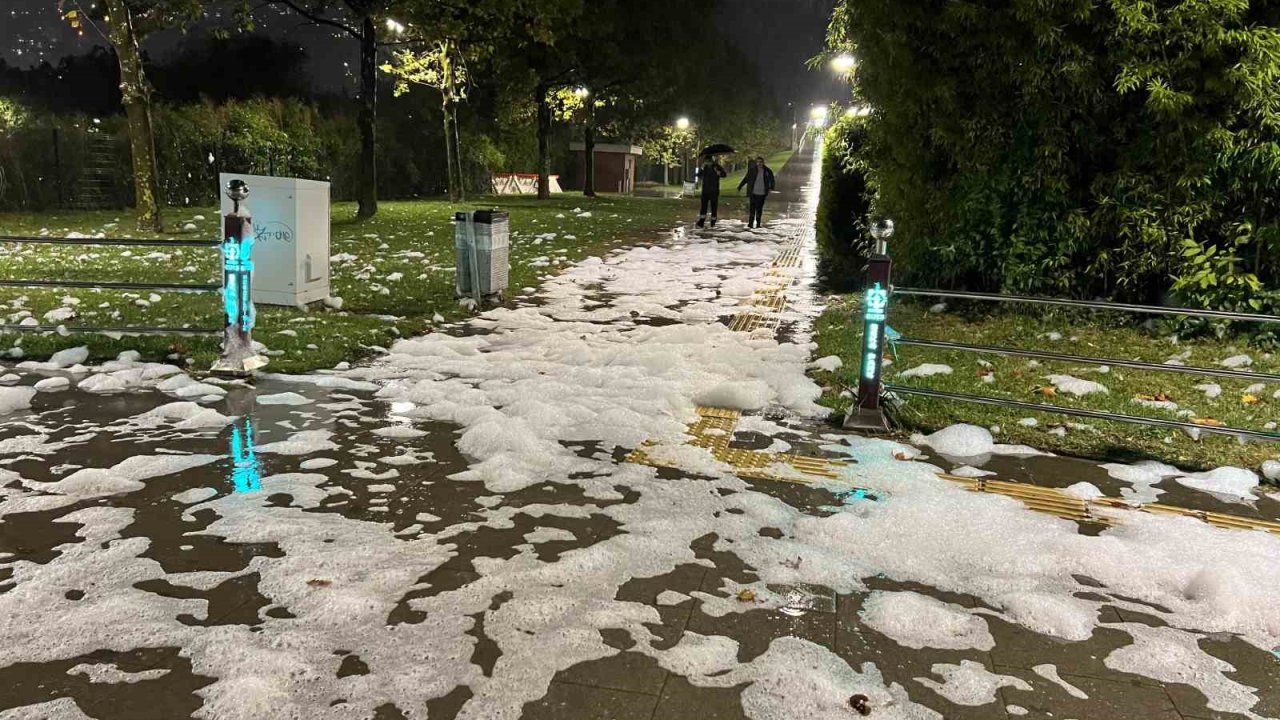 İzmit’te sahilde görülen köpükte tehlikeli bulguya rastlanmadı