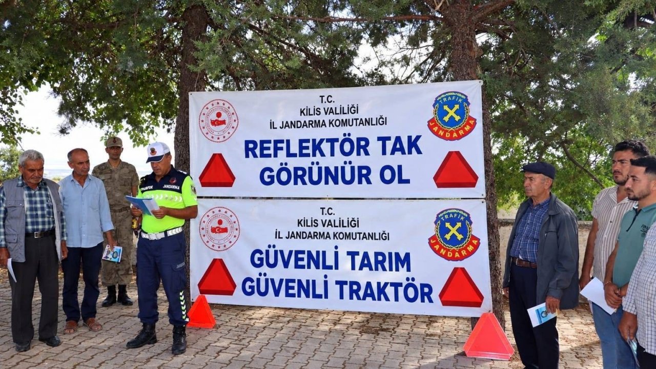 Kilis’te traktör sürücülerine "Güvenli Tarım" eğitimi