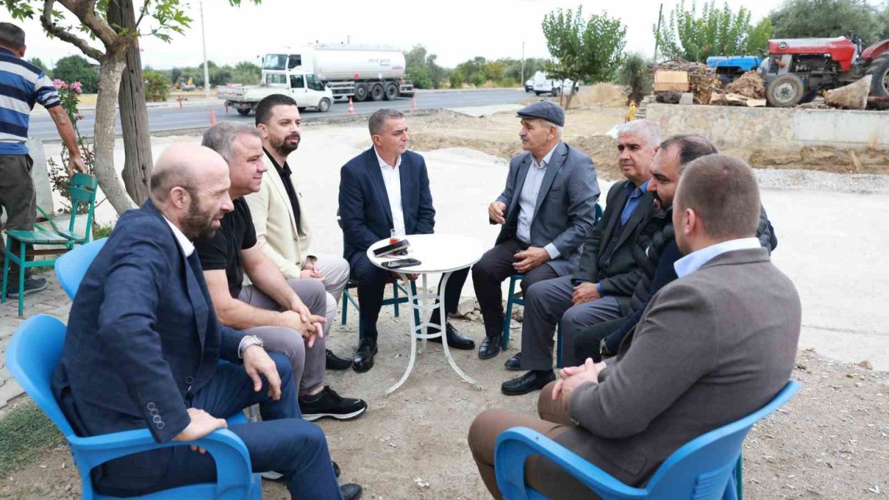 Başkan Şimşek muhtarlarla bire bir temasta