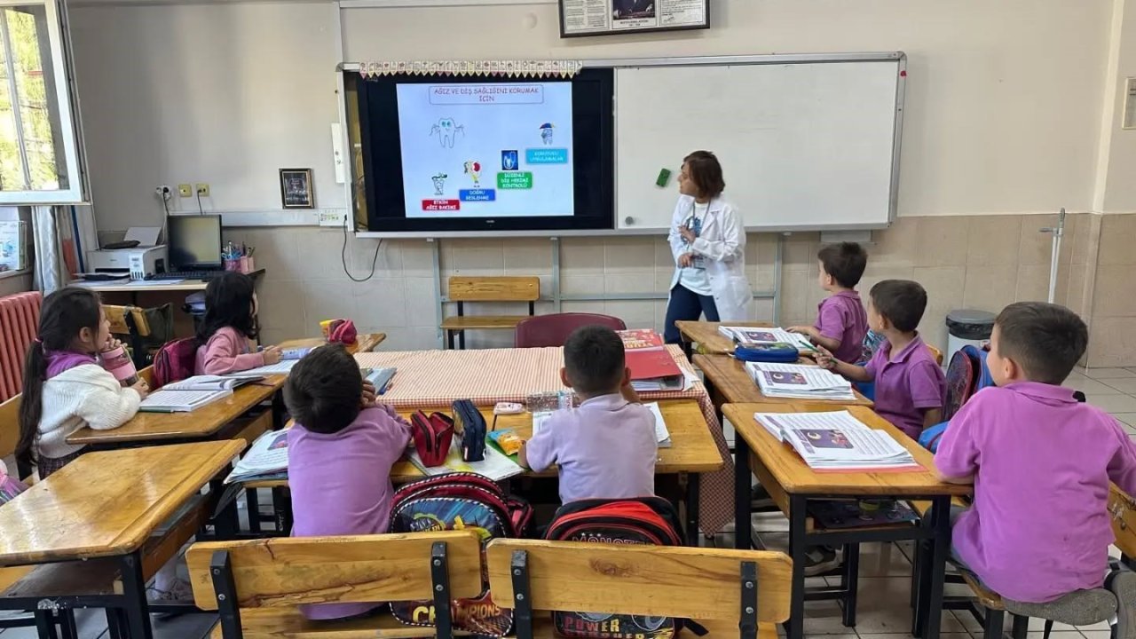 Nazilli’de ilkokul öğrencilerine ağız ve diş sağlığı eğitimi
