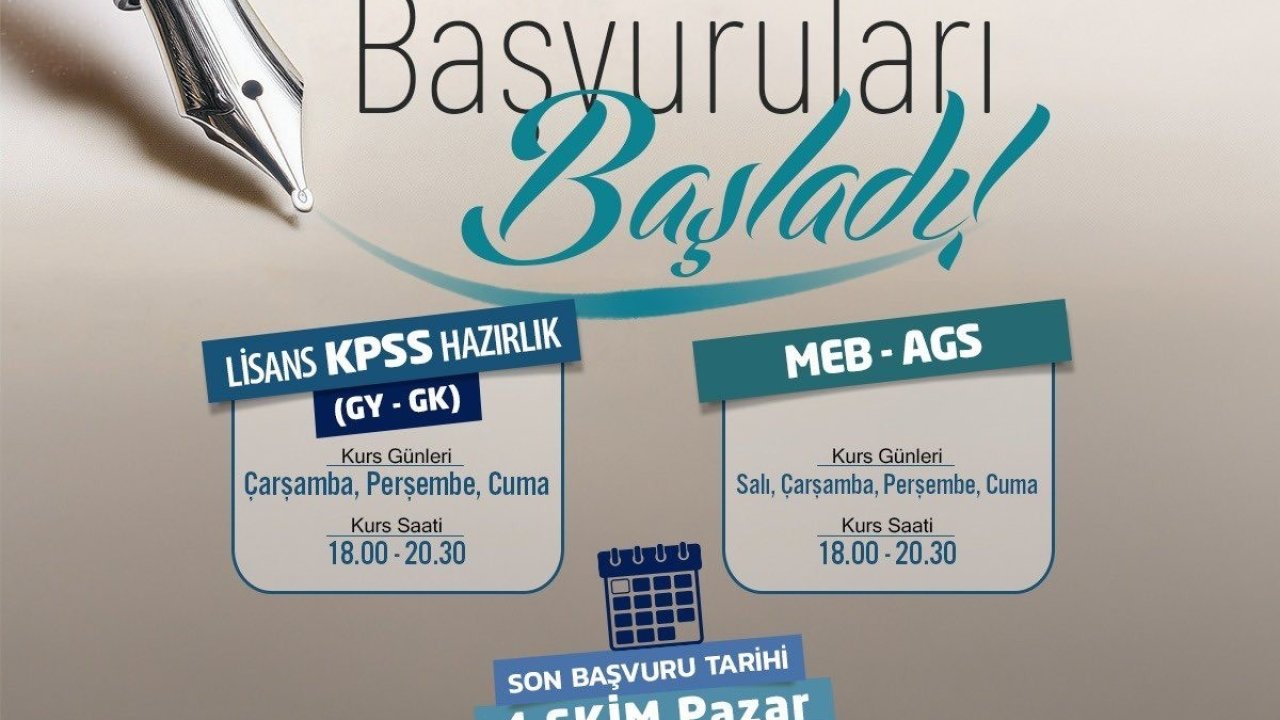 KAYMEK’ten KPSS ve MEB-AGS hazırlık kursları