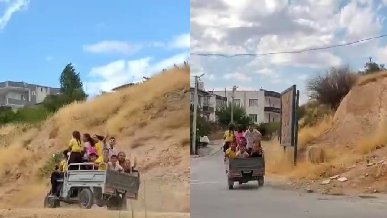 Siirt’te öğrencilerin tehlikeli okul yolculuğu