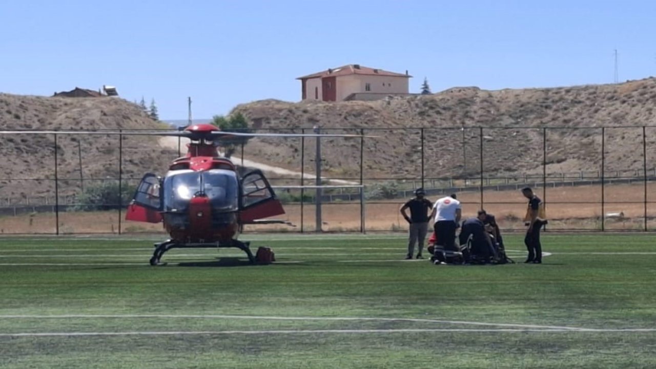 Kalp krizi geçiren 58 yaşındaki hasta hava ambulansıyla Malatya’ya sevk edildi