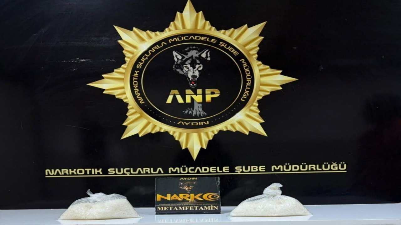 Aydın’da ticari takside 1 kilo 21 gram metamfetamin ele geçirildi