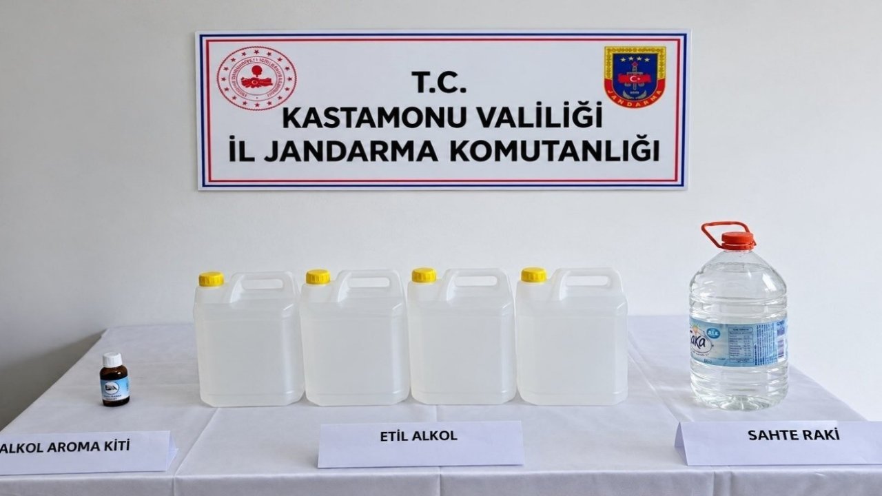 Jandarma sahte içki operasyonu