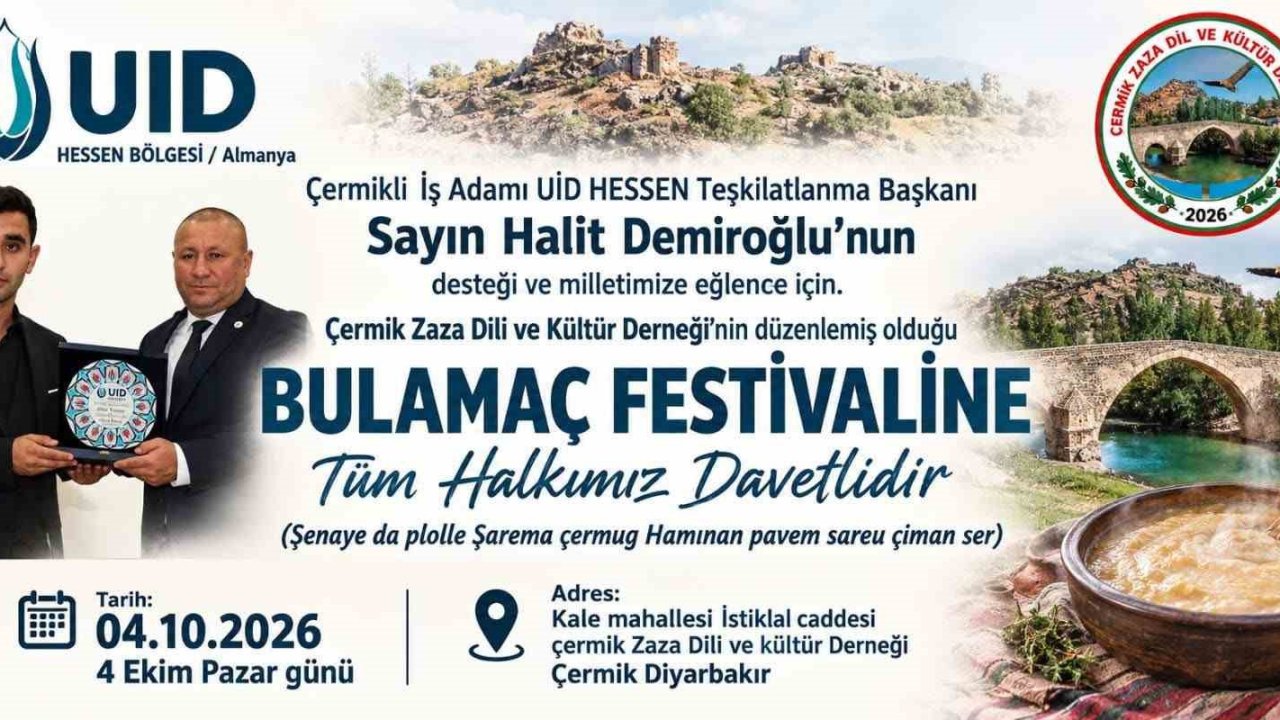 Diyarbakır’da Bulamaç Festivali düzenlenecek