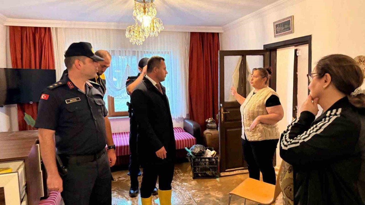 Esmahanım köyünde yağış sonrası inceleme