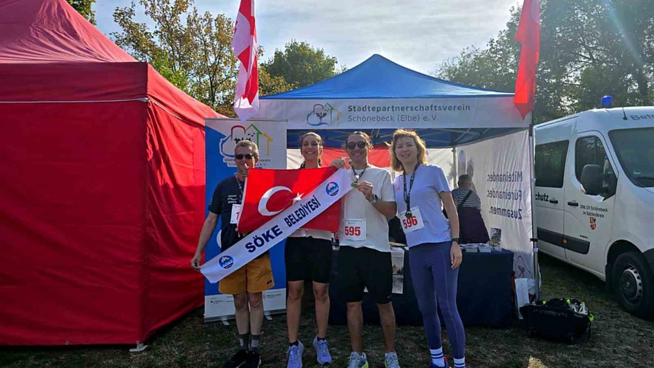 Söke’nin Kardeş Şehri Schönebeck’te dostluk için koşuldu