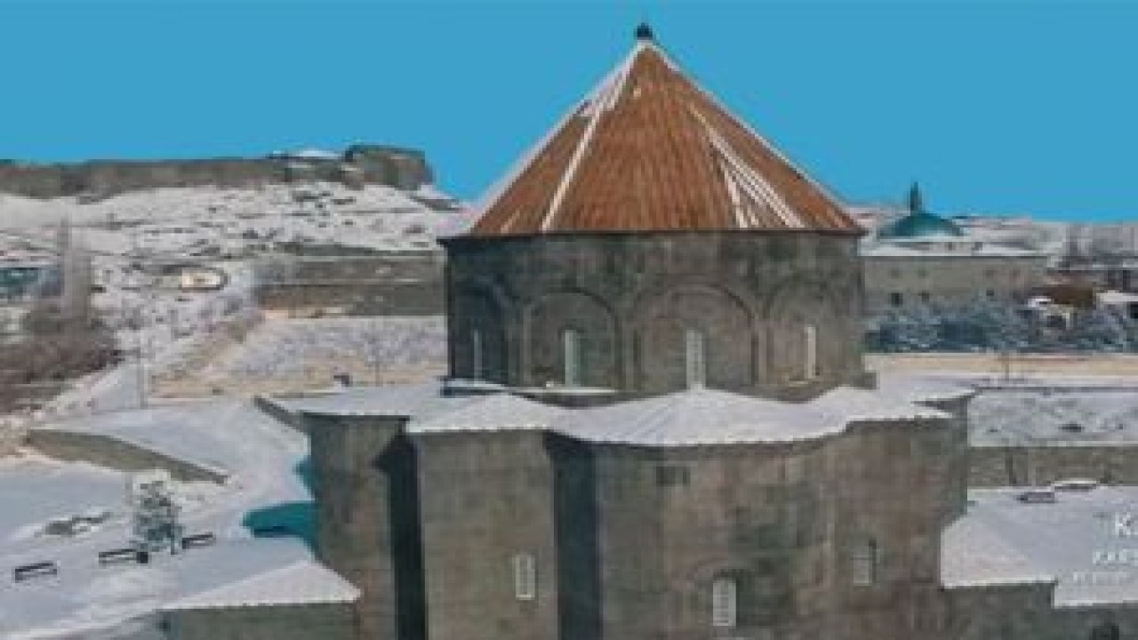 Beyaza Bürünen Kars Havadan Görüntülendi