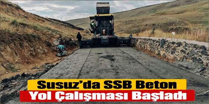 Kayalık Köyünde 3,5 Kilometrelik Beton Yol Çalışması Başladı
