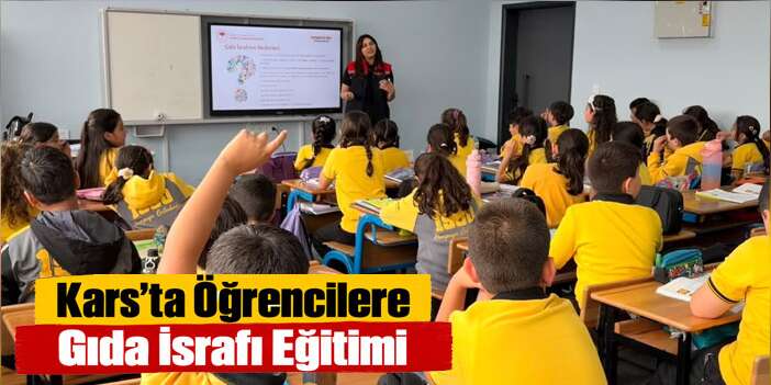 Kars’taki Okullarda İsrafla Mücadele Anlatıldı