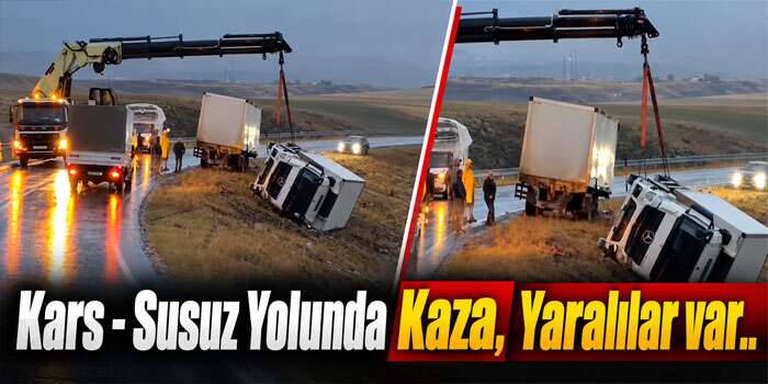 Kars- Göle Yolunda Tır ile Otomobil Çarpıştı