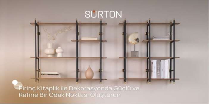 Pirinç Kitaplık ile Dekorasyonda Güçlü ve Rafine Bir Odak Noktası Oluşturun