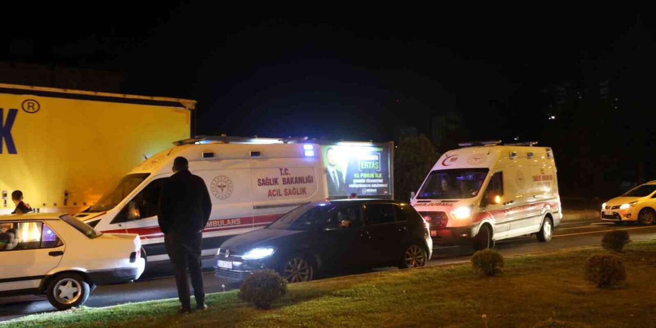 Nevşehir’de ambulansa yol verme manevrası kazaya neden oldu