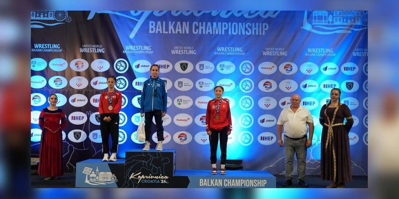 Adıyamanlı milli güreşçi Balkan ikincisi oldu
