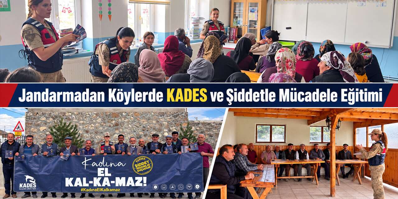 Jandarmadan Köylerde KADES ve Şiddetle Mücadele Eğitimi